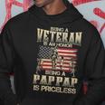 Being A Veteran Is An Honor Being A Pap Pap Is Priceless Hoodie Unique Gifts