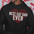 Best Cat Dad Ever Cat Heart Love Cats Fathers Day Gift Hoodie Funny Gifts
