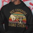 Best Chihuahua Dad Ever Retro Vintage Sunset V2 Hoodie Funny Gifts