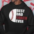 Best Dad Coach Ever Baseball Fathers Day Baseball Dad Coach Gift For Mens Hoodie Funny Gifts