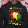 Birthday Queen Jamaica 2023 Girls Trip Party Jamaican Lips Hoodie Unique Gifts