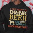 Black Mouth Cur Dad Drink Beer Hang With Dog Funny Vintage Hoodie Funny Gifts