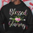 Blessed Glammy Floral For Women Mothers Day Grandma Hoodie Funny Gifts