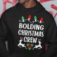 Bolding Name Gift Christmas Crew Bolding Hoodie Funny Gifts