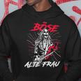 Böse Alte Frau Oma Rockerin Spruch Hoodie Lustige Geschenke