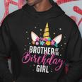 Brother Of The Birthday Girl Sibling Gift Unicorn Birthday Hoodie Unique Gifts