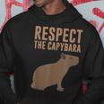 Capybara Gifts Respect The Capybara Cute Animal Hoodie Unique Gifts