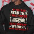 Car Mechanic Wrench - Car Automobile Guy Auto Mechanic Men Hoodie Graphic Print Hooded Sweatshirt Funny Gifts