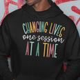 Changing Lives One Session At A Time Hoodie Unique Gifts