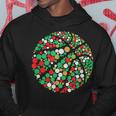 Christmas Basketball Ball Santa Hat Xmas Sport Polka Dot Day V5 Men Hoodie Graphic Print Hooded Sweatshirt Personalized Gifts