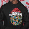 Christmas Basketball Ball Santa Hat Xmas Sport Polka Dot Day V7 Men Hoodie Personalized Gifts