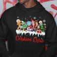 Christmas Cardiac Nurse Crew Santa Elf Friends Xmas Pajama Men Hoodie Graphic Print Hooded Sweatshirt Funny Gifts