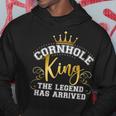 Cornhole King Legend Has Arrived Vintage Hoodie Lustige Geschenke