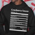 Cranberry Sauce Nutritional Facts Funny Thanksgiving Hoodie Unique Gifts