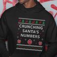 Crunching Santas Numbers Accountant Xmas Ugly Christmas Gift Hoodie Unique Gifts