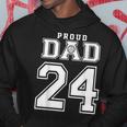 Custom Proud Volleyball Dad Number 24 Personalized For Men Hoodie Personalized Gifts