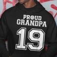 Custom Proud Volleyball Grandpa Number 19 Personalized Men Hoodie Unique Gifts