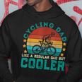 Cycling Dad Like A Regular Dad But Cooler Vintage Cyclist Men Hoodie Graphic Print Hooded Sweatshirt Funny Gifts