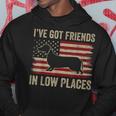 Dachshund Ive Got Friends In Low Places Wiener Dog Vintage Hoodie Funny Gifts