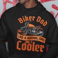 Dad Biker Fathers Day Motorcycle Rider Motorcyclist Papa Gift For Mens Hoodie Unique Gifts