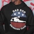 Dad Bod Drinking Team American Us Flag Vintage Fathers Day Hoodie Funny Gifts