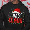 Dad Claus Christmas Famiy Matching Pajamas Team Santa Men Hoodie Graphic Print Hooded Sweatshirt Funny Gifts