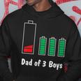 Dad Of 3 Boys Froms Son Fathers Day Low Battery Classic Hoodie Unique Gifts