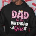 Dad Of The Birthday Girl Cat Lover Kitty Kitten Daddy Hoodie Unique Gifts
