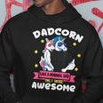 Dadcorn 1 Kid Fathers Day Dad Unicorn Daughter Girl Hoodie Unique Gifts