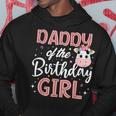 Daddy Of The Birthday Girl Cow Farm Birthday Party Dad Papa Hoodie Unique Gifts