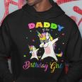Daddy Of The Birthday Girl Dabbing Unicorn Princess And Dad Hoodie Unique Gifts