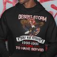 Desert Storm VeteranVeteran Proud For Fathers Day Hoodie Funny Gifts