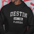 Destin Florida Fl Vintage Established Sports Men Hoodie Personalized Gifts