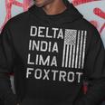 Dilf Delta India Lima Foxtrot Us Flag American Patriot Hoodie Unique Gifts