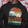 Distressed Best English Bulldog Dad Ever Fathers Day Gift Hoodie Funny Gifts