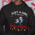 Dolphin Lovers Xmas Pajama Funny Ugly Christmas Sweater Gift Hoodie Unique Gifts