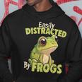 Easily Distracted By Frogs - Frog Lover Hoodie Unique Gifts