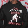 Echte Mädchen Spielen Basketball Spruch Baketballerin Hoodie Lustige Geschenke