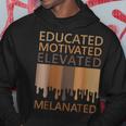 Educated Motivated Elevated Melanated V3 Hoodie Funny Gifts