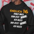 Endlich 16 Lustiges Geburtstags Hoodie Lustige Geschenke