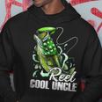 Fathers Day Reel Cool Uncle Fishing Dad Daddy Fathers  Hoodie Personalized Gifts