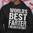Fathers Day Retro Dad Worlds Best Farter I Mean Father Hoodie Unique Gifts