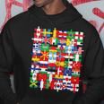 Flags Of Countries Of The World International Flag Puzzle Hoodie Unique Gifts