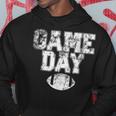 Football Day Game Vintage Distressed Graphic Mens Womens Dad Hoodie Funny Gifts