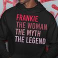 Frankie Frau Mythos Legende Hoodie, Personalisiertes Geburtstagsdesign Lustige Geschenke