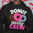 Funny Donut Party Crew Family Girl Birthday Dad Mom Squad Hoodie Unique Gifts