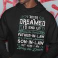 Funny Father In Law Of A Freaking Awesome Son In Law Hoodie Unique Gifts
