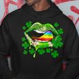 Funny Leopard Green Sexy Lips Shamrocks St Patricks Day Hoodie Funny Gifts