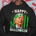 Funny Leprechaun Biden Happy Halloween For St Patricks Day Hoodie Funny Gifts