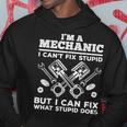 Funny Mechanic For Men Dad Car Auto Diesel Automobile Garage Men Hoodie Graphic Print Hooded Sweatshirt Funny Gifts